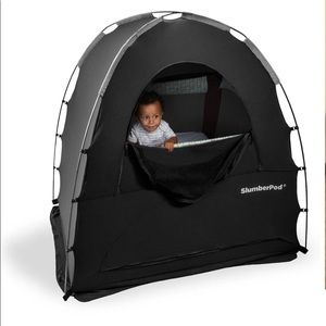 New in Box SlumberPod - Black with Gray Accents